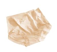 Bragas Algodon Seda de Hielo para Mujer, Bragas sin Costuras, ultrafinas, Transpirables, con de Cintura Media Braguitas Mujer Sexy Bragas Culotte Mujer Sexy (Khaki, L)