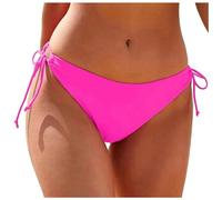Bragas Bikini Mujer Playa - Braguitas Mujer Bikini Culotte Sexy Braguita Clásico Traje de Baño con Cordón Ajustable Pantalon Color Sólido Bañador