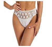 Bragas Bikini Mujer Tanga Talle bajo Brasileña con Lazos Piscina Braguitas Crochet Natacion Parte de Abajo Bikinis para Sólido Playa Inferior Verano Deporte