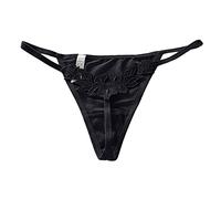 Bragas bordadas florales de bajo G, tanga, cintura para mujer, bragas finas, sin costuras, huecas, sexy, ropa interior sexy, conjunto de lencería de encaje de algodón para mujer, entrepierna a presión
