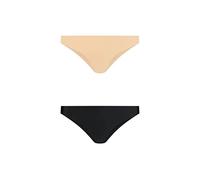 Bragas brasileñas Invisibles, Ropa Interior sin Costuras, Bragas Suaves y cómodas sin Costuras, Paquete de 2: Nude, Black, XS-XL (XXL)