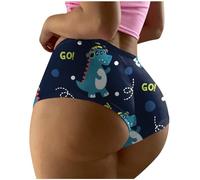 Bragas BrasileñAs Mujer Algodon-Ropa Interior Sexy de Cintura Alta para Mujer, Ropa Interior Estampada sin Costuras, Transpirable, Bragas Sexis