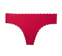 Bragas Brasileñas Mujer Calzoncillos Deportivos para Mujer, sin Costuras, Transpirables, de algodón, elásticos, Suaves, de bajo Bragas Sin Costura Culotte Mujer Ciclismo (Red, S)