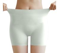 Bragas de algodón para mujer con cojín de glúteos de látex de talle alto que esculpe invisible triángulo cómodo para mujer, verde, M