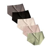 Bragas De Algodon Ropa Interior para Mujer Bikini sin Ropa Interior de absorbencia Regular Bragas Mujer Pack Algodon Bragas Sin Costuras (Pink, L)