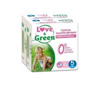 Bragas de aprendizaje hipoalergénicas Love &amp Green T5 18 piezas