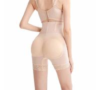 Bragas de Cintura Alta para Mujer, Ropa Moldeadora de glúteos Falsos, Moldeador de Cuerpo de Malla de Encaje con Inserto, glúteos Acolchados para el Vientre