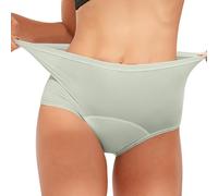 Bragas de compresión del vientre, contenitivo del vientre | Shaper para el cuerpo de la ropa interior menstrual transpirable | Bragas invisibles de alta elasticidad Forro hermético para el, Verde, L