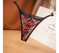 Bragas de Encaje de Leopardo Superior para Mujer, Tanga a la Moda, Tanga Sexy, Ropa Interior Femenina, Tanga de Tiro bajo, lencería para Mujer