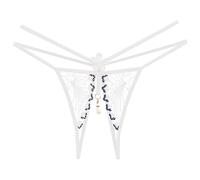 Bragas de encaje sexy para mujer, cintura baja, tanga abierta, tanga en V, perspectiva, bragas con cuentas, flores, arcos, ropa interior erótica, Blanco, Talla única