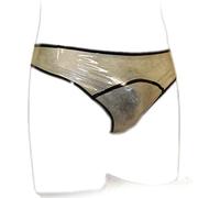 Bragas De Látex Para Hombre, Ropa Interior De Cuerda, Pantalones Cortos De Goma De Látex, Calzoncillos Recortados De Tiro Bajo, Ropa Interior Masculina,Pequeño