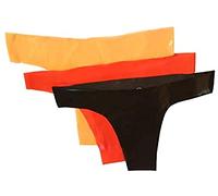 Bragas De Látex Para Mujer, Tanga De Cintura Baja De Goma, Ropa Interior,Rojo,Pequeño