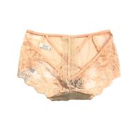 Bragas de mujer 2026 Bragas de Encaje para Mujeres Bragas de Encaje Bragas Lencería Para Mujeres Ropa Interior Abdominal Calzoncillos Shapewear Abdomen Camino Vientre Ropa Interior Algodón, beige