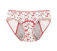 Bragas de mujer 2026 Bragas protectoras para adolescentes, ropa interior a prueba de fugas, sangrado fuerte, para las bragas de mujer, paquete múltiple, bragas de cintura alta sin costuras, rojo, M