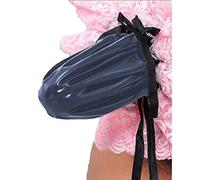 Bragas de piel sintética de PVC para hombre, talla grande, calzoncillos de látex para hombre, calzoncillos de piel sintética, azul oscuro, S