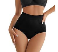 Bragas Fajas evanta Gluteos Ropa Interior Moldeadora de Cintura Alta para Mujer, Ropa Interior Moldeadora de Talla Grande, Fina, Transpirable, Sexy, de Braga Mujer Algodon Leggins (Black, XL)