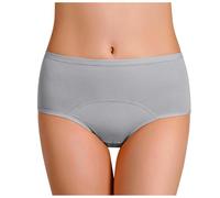 Bragas Menstrual Mujer Algodón Antifugas para Reglas Y Postparto. Calzoncillo fisiológico cómodo para el período menstrual. Bragas De Reglas De Algodón, gris claro, 4XL