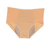 Bragas menstruales a prueba de fugas for mujer, talla grande 8xl, cintura alta de 110 kg, ropa interior femenina, transpirables e impermeables.(Skin,1pc,4XL)
