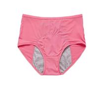 Bragas menstruales de algodón for mujer, de 40 a 150 kg, antifugas, fisiológicas de verano, tallas grandes, ropa interior femenina.(Melon red,1pc,3XL)
