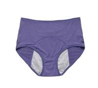 Bragas menstruales de algodón for mujer, de 40 a 150 kg, antifugas, fisiológicas de verano, tallas grandes, ropa interior femenina.(azul,1pc,XL)