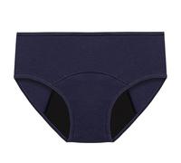 Bragas Menstruales para El Período de Algodón Absorbentes A Prueba de Fugas para El Período Menstrual para El Posparto Transpirables Suaves Básicas Color Morado Oscuro Talla 3Xl