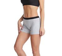 Bragas menstruales para mujer a prueba de fugas, bóxers menstruales para adolescentes, bragas de período con absorbencia, braguitas de algodón lisas impermeables, ropa interior absorbente, gris, S