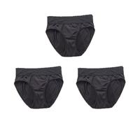 Bragas Menstruales para Mujer Bragas de Encaje de Cintura alta a Prueba de Fugas Bragas Posparto absorbentes Paquete de 3 Negro S