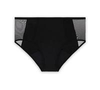 Bragas Menstruales para Mujer Ropa Interior Posparto de Cintura Media absorbentes a Prueba de Fugas Huecas Transpirables Bragas Protectoras Negras 4Xl
