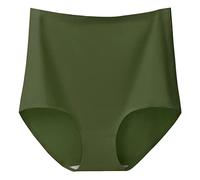 Bragas Mujer Algodon Calzoncillos de Talla Grande para Mujer, Cintura ultraalta, Color sólido, Calzoncillos sin Rastro de Seda Helada, no se atraparán en Pack Bragas Conjuntos Ropa Interior (I, XXXL)