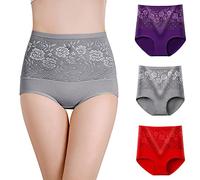 Bragas Mujer Algodon Pack de 3 Bragas de Algodón para Mujer en Variados Tonos con Corte y Comodidad Superior 3piezas (XXL)