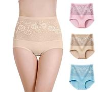 Bragas Mujer Algodon Pack de 3 Bragas de Algodón para Mujer en Variados Tonos con Corte y Comodidad Superior 3piezas (Red, XL)