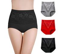 Bragas Mujer Algodon Pack de 3 Bragas de Algodón para Mujer en Variados Tonos con Corte y Comodidad Superior 3piezas (Purple, XXL)