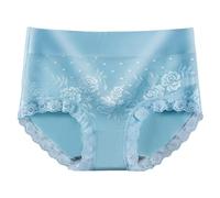 Bragas Mujer Algodon Sin Costuras, Ropa Interior Algodón Braguitas Brasileñas Encaje Sexy De Talle Medio Transpirables Bragas Elástico Culotte Cómodas Y Suave Braguita Bikini Deportiva Underwear Women
