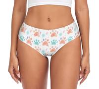 Bragas Mujer Huella De Pata Ropa Interior para Uso Diario M