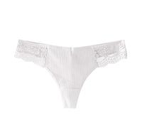 Bragas Mujer Pack Algodon Bragas de algodón para Mujer Tanga Deportiva Sexy Bragas Transpirables Braga Pantalon Mujer Braga Sin Costuras (White, L)