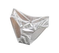 Bragas Mujer - Ropa Interior De Encaje Para Mujer Transparente De Cintura Baja Ahuecada Puro Deseo Pantalones Triangulares De AlgodóN De Gran TamañO Pantalones Inferiores De SatéN Liso De Seda