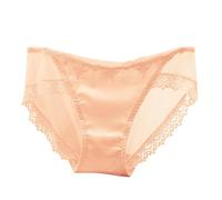 Bragas Mujer Sin Costuras Calzoncillos de Talla Grande Transpirables Sexis con de algodón de Encaje sin de Talle Medio de Seda de Hielo para Mujer Bragas Altas Ropa Interior Algodon