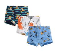 Bragas Niña 14 Años - Ropa Interior para Niños Pequeños Bebés Niños Calzoncillos De Dibujos Animados Pantalones Cortos Ropa Interior De Algodón Bañadores 3 Uds (Orange 7-8 Years)
