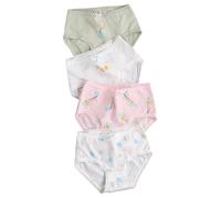 Bragas Niña 3-14 Años Conejo Pack de 4 Braguitas Adolescentes Niña Sirenita Dibujos Animados Panties Cintura Elástica Ropa Interior Calzones Transpirable Comodos Verano Deporte (Verde, 9-10 años)