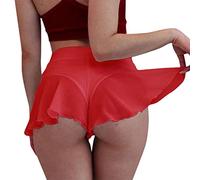 Bragas nvisibles Mujer Bragas Sexy para Damas Pantalones Falda Ropa para el Bragas para Damas Bragas Algodón Mujer Culote Mujer An irozaduras (Red, XXXL)