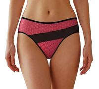 Bragas para mujer de algodón para reglas transpirables de cintura media alta, bragas de protección periódica de gran tamaño, higiene, rojo, L