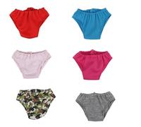 Bragas para muñecas, Mini Ropa Interior Linda, Bragas Creativas para muñecas, Mini Calzoncillos, Pantalones Cortos, Accesorios, Ropa, Suministros de para niñas de 18 Pulgadas, 6 Piezas, calzonci
