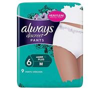Bragas para pérdidas de orina Always Discreet Plus, talla M, 1 unidad (1 x 9 unidades).
