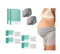 Bragas Postparto Desechables Maternidad Alta Sujecion Transpirables Sin Latex Sin Malla Ropa Interior Mujer Talla Unica 36 44 Braguitas Maternidad Hospital Compresas Parto - Pack 8 - 32 Compresas
