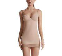 Bragas Reductoras Fajas con Relleno De Caderas Mujeres S Tulle Hemline Full Slip Elástico Body Body Shaper con Sujetador Incorporado Dress Bragas Reductoras Parches Antirozaduras Muslos Beige M