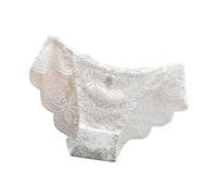 Bragas - Ropa Interior De Encaje Sexy Para Mujeres Con Cintura Baja Seductora ElevacióN De GlúTeos Sin Deseo Puro Estilo Entrepierna De AlgodóN Pantalones Triangulares Grandes Y Transpirables