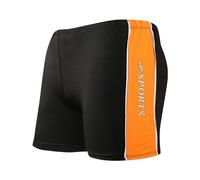 Bragas Sin Costuras Mujer - Bañador Hombre Estampado Digital para Natación Playa Parque Acuático y Aguas Termales (Orange, XXXL)