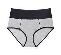 bragas sin costuras mujer invisible Bragas de Algodon Cintura Alta Barriga Plana Calzones sin Costura Braga Menstrual Compresivos Cotton Underwear Women Ropa Mulher calzones calzoncillos Grey