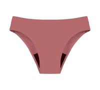 Bragas sin costuras para mujer de algodón para reglas con 4 capas, slip para mujer menstrual, antifugas, bragas de protección periódica, baño periódico, rosa, XL