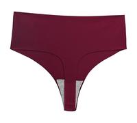 Bragas Tanga De Mujer - 2 Unids/Set Ropa Interior Delgada De Seda De Hielo De Color Sólido Sexy Sin Costuras De Talle Alto Suave Tanga Calzoncillos Sin Rastro De Verano Rojo L
